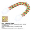 Bird Toys, Colorful U Shape Cotton Rope Bird Resting Perches
