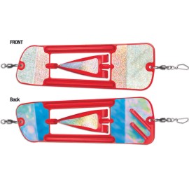 Luhr-Jensen Luhr Jensen 11" Coyote Cyclone Flasher Size 3 Salmon Trolling Rig Choose Colors - Red Crack Glow Moon Jelly 6122