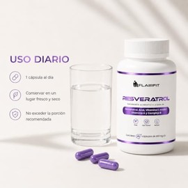 Resveratrol Suplemento Alimenticio, 45 Cápsulas