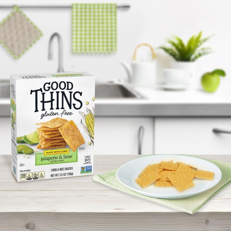Good Thins Jalapeño & Lime Corn & Rice Snacks Gluten