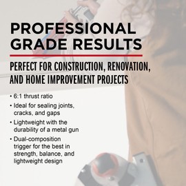 Newborn 212-HTD Drip-Free Caulk Gun, HybridTech Series Model