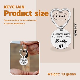 First Fathers Day Birthday Gifts for New Father Dad to Be Keychain Gift for New Father Gifts for Men Daddy Dad to Be Gifts for 1st Time Dad Father Baby Shower Gifts for New Dad Father