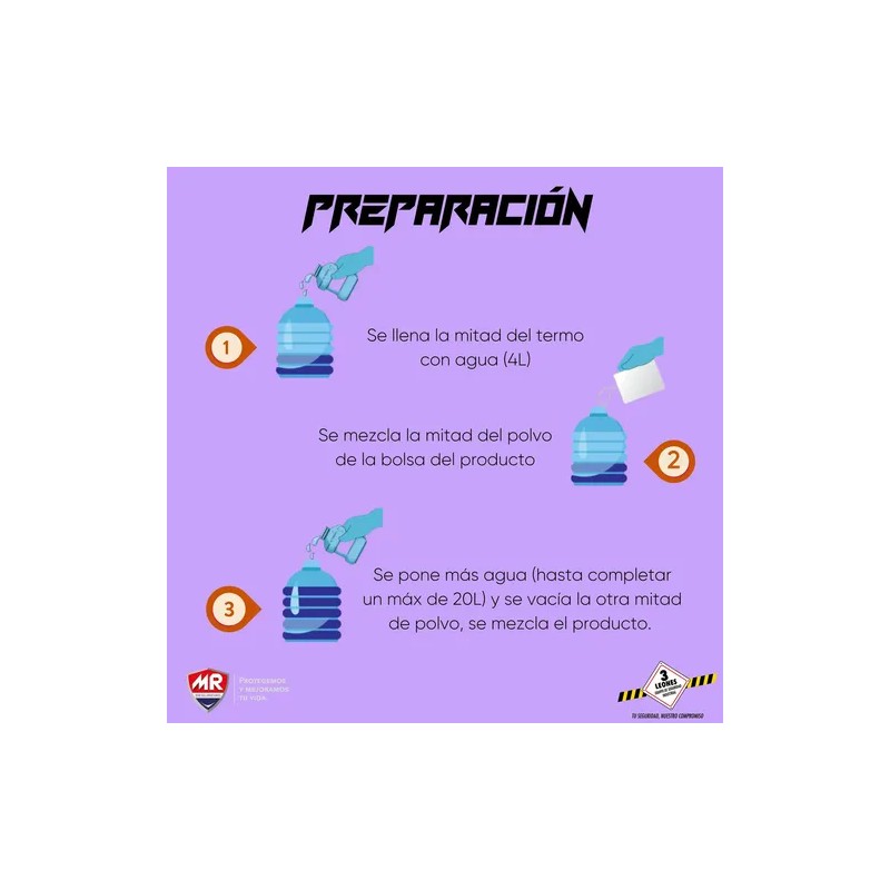 Polvo Para Preparar Bebida Con Electrolitos Energética Mr