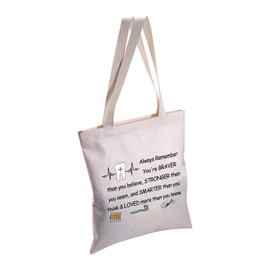 MBMSO Dental Hygienist Gifts Dental Tote Bag Dentistry Dentist Dental Assistant Gifts Shoulder Shopping Bags (Dental tote bag)
