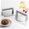 KONTONTY 2Pcs Stainless Steel Burger Press Patty Maker Tool for