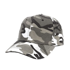 Men Women Camouflage Baseball Cap, Unisex Camo Sun Hat Adjustable Outdoor Hat for Sports Camping Fishing Traveling Tennis Golf (Grey)