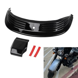 Unbranded Gloss Black Front Fender Tip Trim For Harley Deluxe FLDE 107 Heritage Classic
