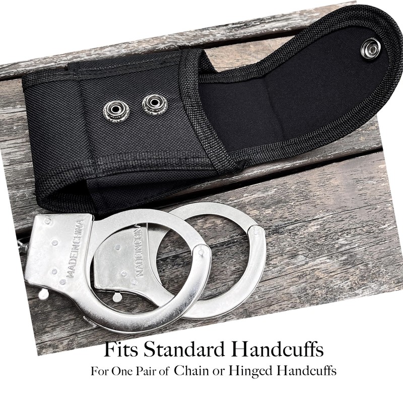 2 Pack Handcuff Pouch,Tactical Nylon Handcuff Holder Utility Holster with