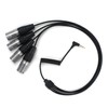Saramonic SR-C2026 3.5mm TRRRS to 4X XLR Male Output Cable