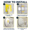 HONEYBULL Fogless Shower Mirror with Suction Mount & Swivel –