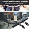 Yizhet 30 cm Bicycle Handlebar Extension, Aluminium Bicycle Extender Holder,