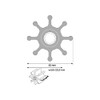 Johnson Pumps 09-1028BT-1 MC97 F7 Impeller