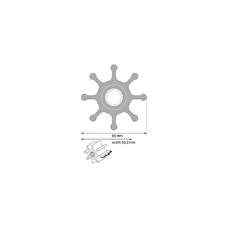 Johnson Pumps 09-1028BT-1 MC97 F7 Impeller