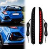 AFOGGEST Smoked Lens Rear Bumper Lights for 2017-2021 Honda Civic