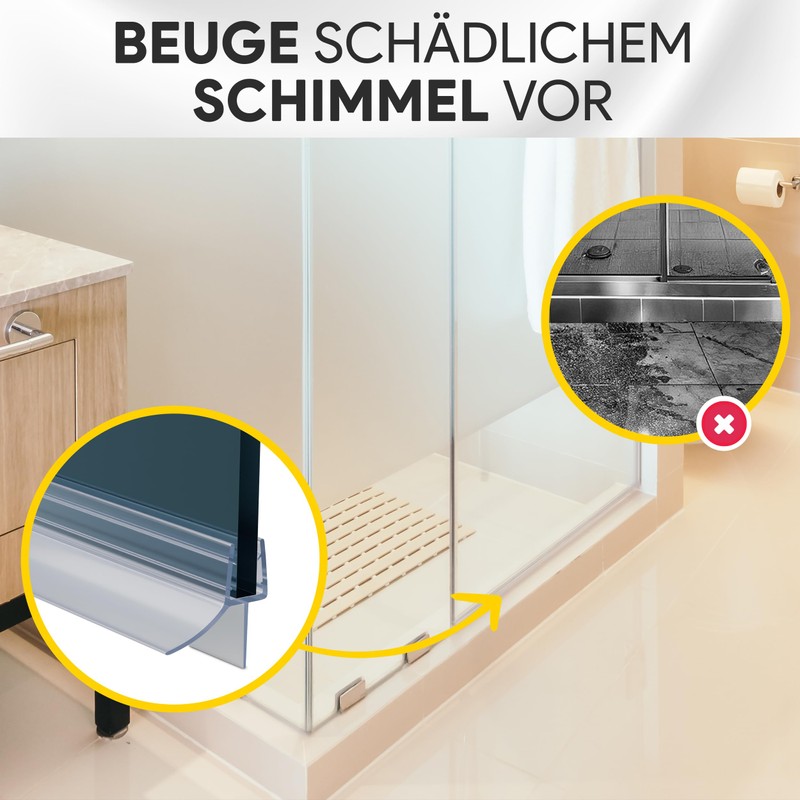 Shower Seal PVC Replacement Seal Shower Cubicle Bathroom Type 6
