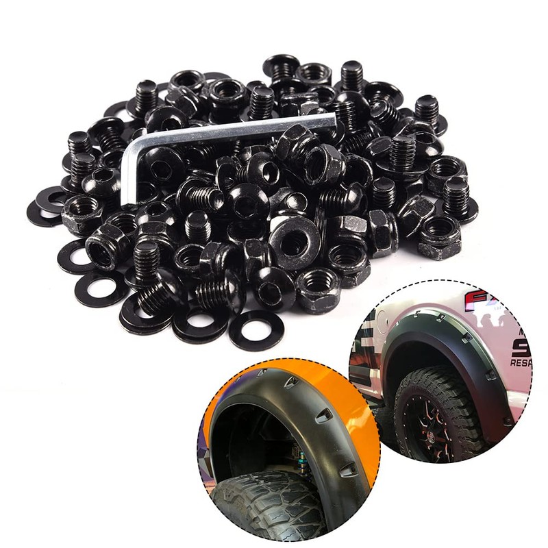 CHEDA Screw/Bolt Hardware Kit Black Universal Pocket/Rivet Compatible with Fender