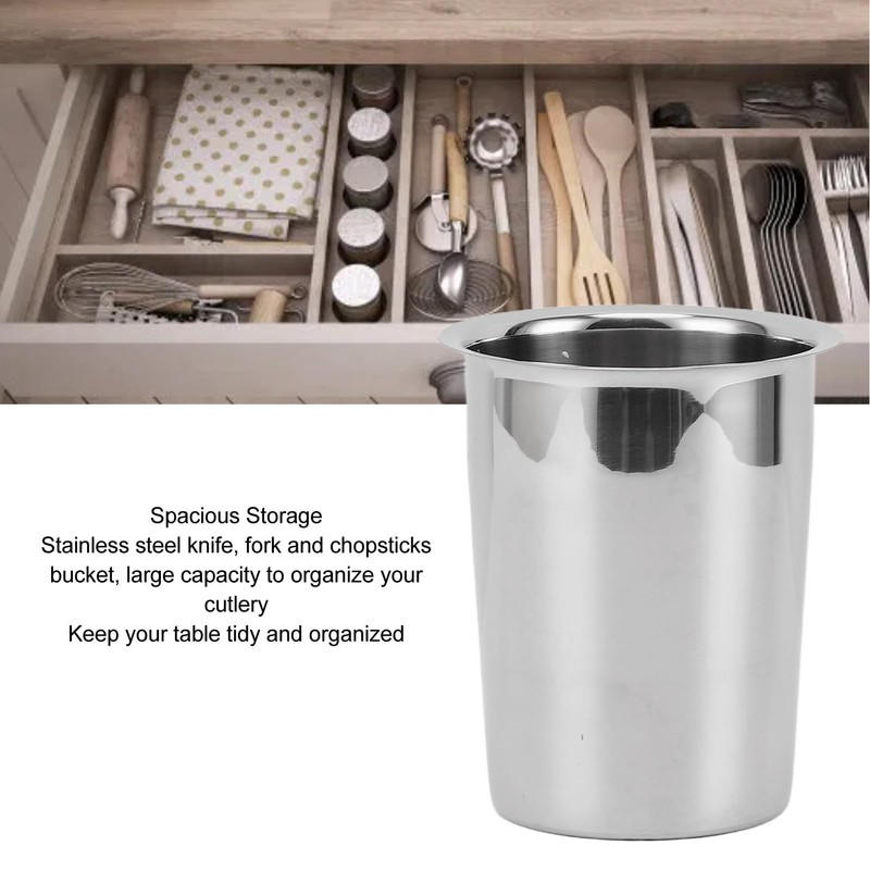 TOPINCN Stainless Steel Utensil Holder, Multifunctional Design Large Capacity Organizer