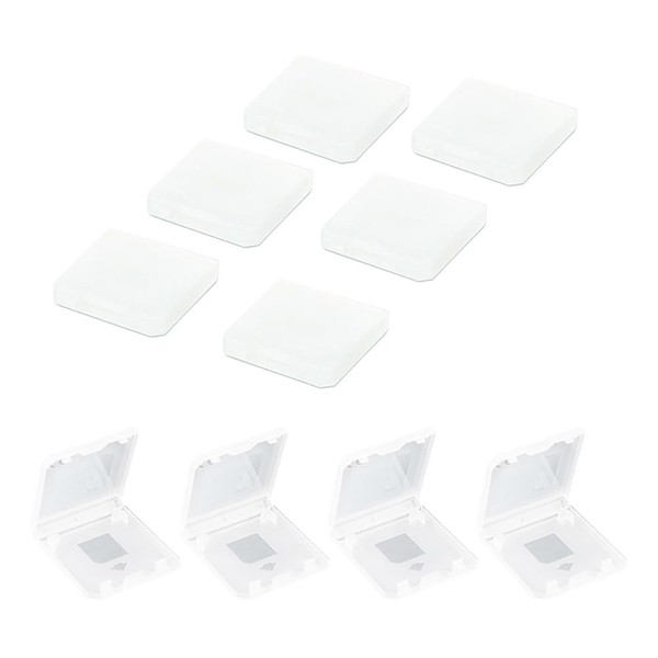 Meijunter Pack of 10 Games Cartridge Case, Clear Protection Storage Box Compatible with Nintendo DS NDS/NDS Lite/NDSI/2DS Game Card, White