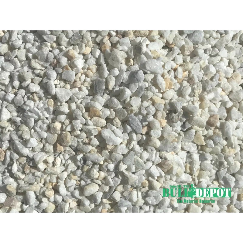 Mighty 109 24 Pounds of White Dolomite Pea Gravel Rock