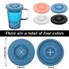 Shimmeroo 4PCS Silicone Lids Reusable Drink Covers for Alcohol Protection