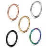 Kakonia 5 Pcs a Set 316L Stainless Steel Septum Piercing