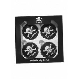 FC St. Pauli Christmas Tree Baubles Set of 4 (Black, One Size)