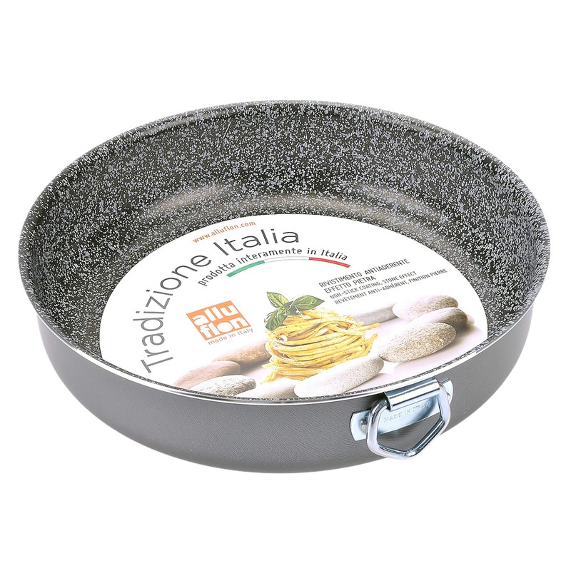 Alluflon Tradition Italy Tin, Aluminium, black, 24 cm