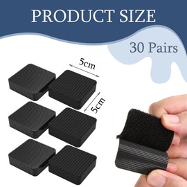 30 PairsRug to Carpet Gripper,Rug Grippers for Laminate Floor Reducing Slipping And Sliding,Rug Gripper For Carpeted Floor,Carpet Grippers,Non-Slip Sticker Tape Rug Pads for Hardwood Floors Car Mat