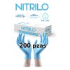 Guantes De Nitrilo Azul Uniseal Libres De Látex 200 Pzas