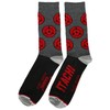 Naruto Characters Logo Men's Crew Socks 5 Pack