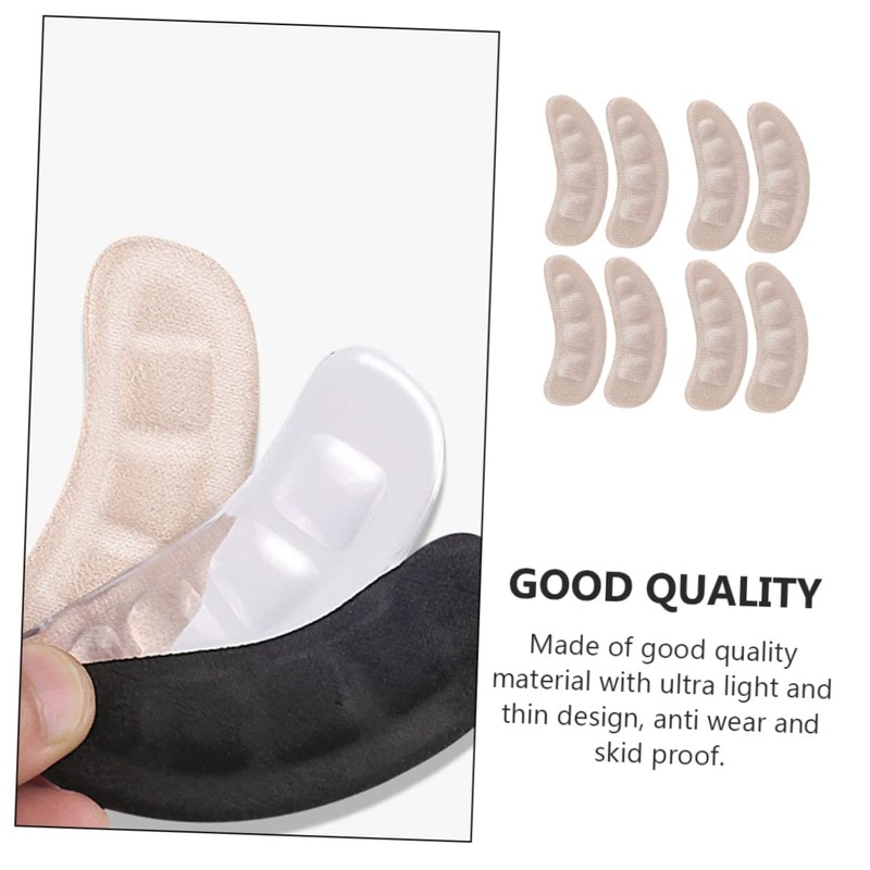 NOLITOY 8pairs Non- Wear Heel Stickers Breathable Front Palm Pads