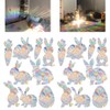 Pack of 2 Rainbow Prism Static Window Stickers - Sun
