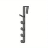 Over the Door Clothes Hanger Rack – 5-Hook Plastic Storage