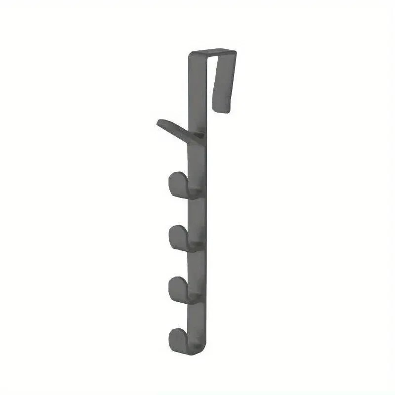 Over the Door Clothes Hanger Rack – 5-Hook Plastic Storage