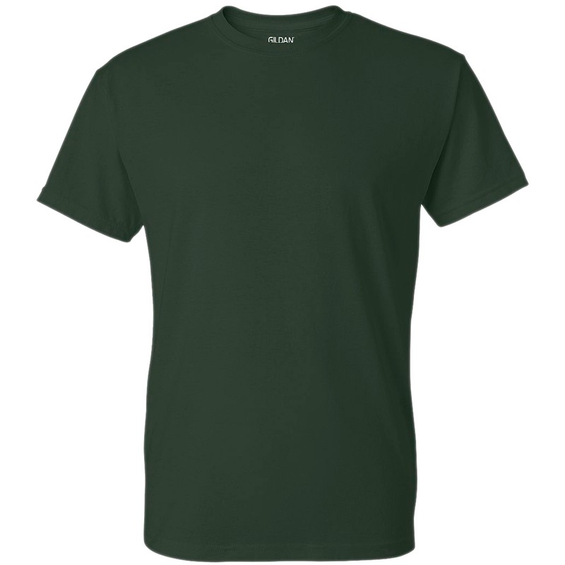 Gildan Men's DryBlend Classic T-Shirt, Forest Green, Large
