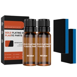 Wakasena Car Plastic Restorer, Plastic Restorer for Cars, Plastic Restorer, Refurbishment of the Plastic Interior of the Dashboard, Pack of 2