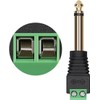 kwmobile 2 x 6.35 mm Jack Plug Adapter - Jack
