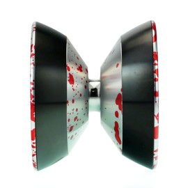 Bi-metal Yoyo Spin Gear Katana Bind Exclusive Model (Silver Red x Black Rim)