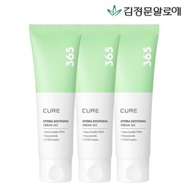 Kim Jong -moon Aloe Cure Aloe Sika PDRN Hydra Soothing Cream 365 80ml 3  / 김정문알로에 큐어 알로에시카PDRN 하이드라 수딩크림 365 80ml 3개