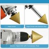 CHEOTIME Diamond Beveling Bit Angle Grinder Cone Bit for Marble