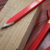 Faithfull FSC Wood Carpenters Pencils 10 Pack - Medium (Red)