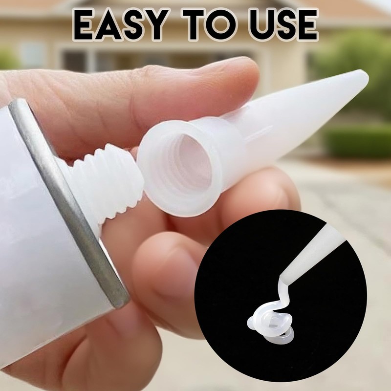 40 Pcs Plastic Caulking Gun Nozzle Tips for Sausage Caulking