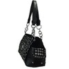 Zzfab Star Flower Concealed Carry Purse Rhinestone Western Handbag Black