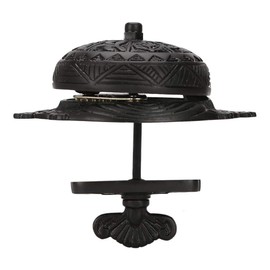 A29 Decorative Mechanical Doorbell - Old Fashioned Twist Door Bell with Manual Hand Turn Chime - Vintage Solid Brass Doorbell in Oil Rubbed Bronze Finish - Non-Electric, Wireless Victorian Doorbell