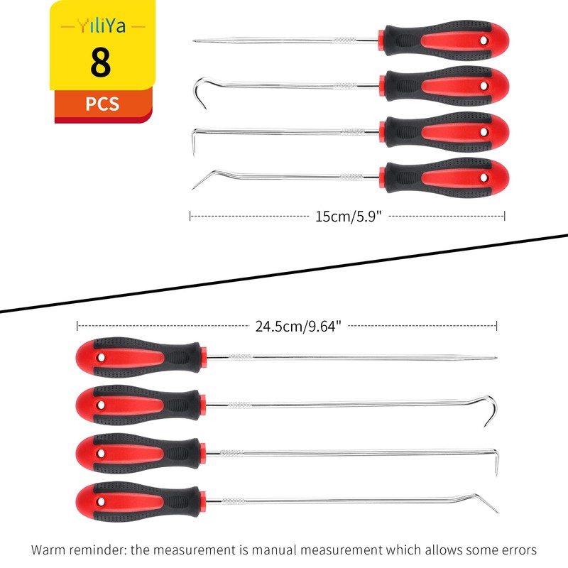 8-Piece Precision Pick and Hook, Universal Needle Hook Scraper Set,