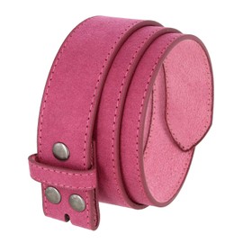 Casual Suede Leather Belt Strap for Men 1 1/2" Wide (Pink, 38)