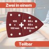 Klett Prio Sanding Triangles Mix, 60 Sheets, 105 x 152