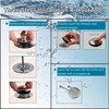 Brushed Bathtub Stopper Tub Drain,Welsan Universal Pop Up Tub Drain
