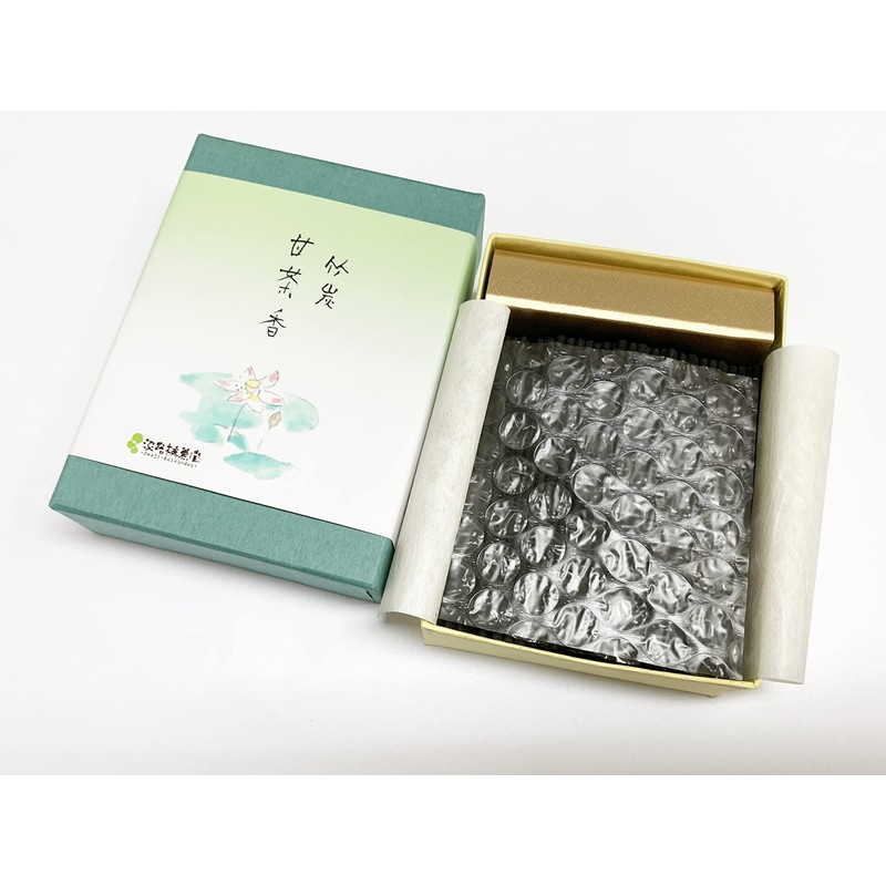 Awaji Baikaundo Smokeless Incense, Bamboo Charcoal Sweet Tea Incense, 2.9