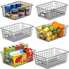 6 Pack Wire Baskets for Pantry Organization and Storage, Kitchen